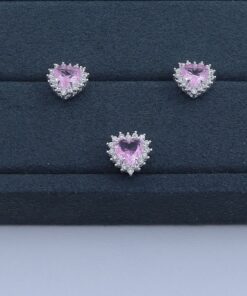 F2-58 Pingente coração cravejado  PII-1037  0.9g Lote 19