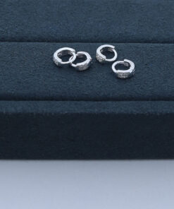 E1-31 Argola Cravejada Importada Hélix 7mm  0,8g Lote 18