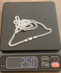 L2-53 Corrente Miami Curb “ Cubana” 4mm  60cm F110  Lote 1