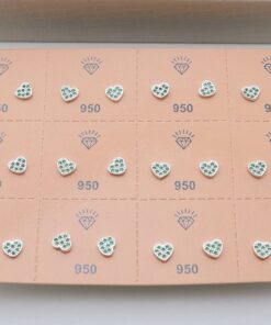 J2-79 Brinco Coração Verde 0.83g Lote 19