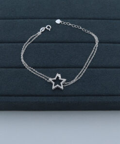 H4-131 Pulseira Cravejada Importada PESO APROXIMADO 2.2g Lote 17