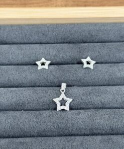 C3-90 Conjunto Estrela Cravejado Importado  2,1g Lote 17