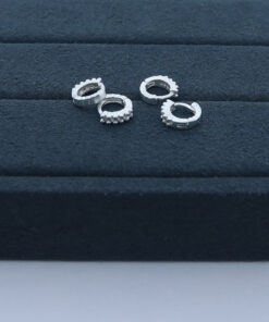 E1-61 Argola Click Cravejada 0,8g Lote 18