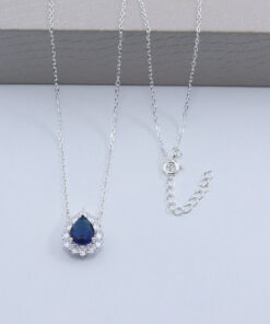 B3-77 Colar Gota Cravejado Importado PESO APROXIMADO 3,05g Lote 17