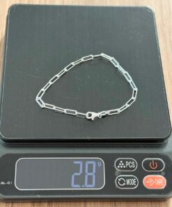 L2-9 PULSEIRA PAPER CLIP MINIMALISTA 18,5CM A F080 LOTE 5