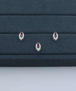 F1-14 Pingente Cravejado Vermelho 0.48g Lote 19