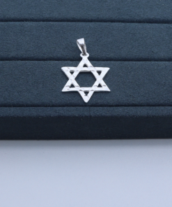 M1-10 Pingente Masculino Estrela de Davi TAM 3.5cm 2.3g Lote 2