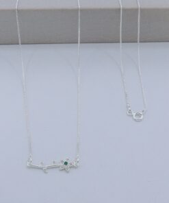 B4-77 Colar Flor Verde 1.7g Lote 17