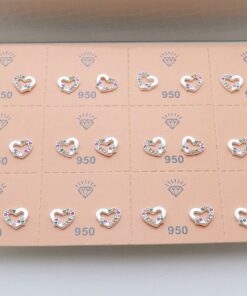 J2-103 Coração Cravejado 1.07g Lote 19