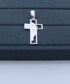 M1-7Pingente Face de Cristo Tamanho 4,6cm 2.2 g Lote 2