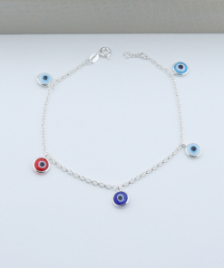 H1-82 Pulseira Olho Grego Peso Aproximado 2,4g Lote 16