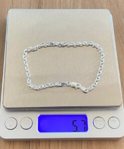 L4-52 Pulseira Cadeado 4mm F100   5,70g  Lote 1