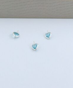 F3-62 Pingente 6mm Cravação Inglesa 
Azul Aqua