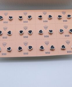 J3-26 BRINCO CRAVAÇÃO INGLESA CORAÇÃO BLACK 6MMM