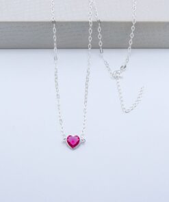 B1-6 Chocker Coração Rosa 2.23g Lote 16