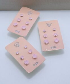 G2-11 Trio Redondo Rosa Fosco 3,4 e 5mm