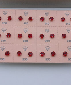 K5- BRINCO REDONDO 6MM VERMELHO MÍN. 6 UNID.