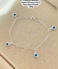 H1-3 Pulseira Feminina peso aproximado 1,85g Lote 16