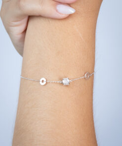 I1-124 Pulseira Cravejada importada Peso aproximado: 2.4g Lote 17