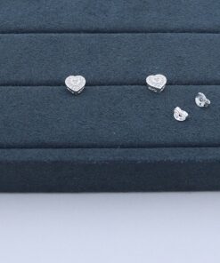 J1-51 Brinco Coração Cravejado 1.44g L19