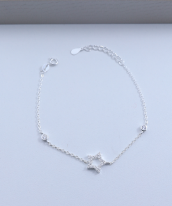 H5-5 Pulseira  Cravejada Importada peso aproximado 2,5g Lote 17