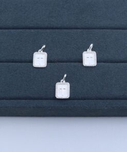 F2-69 Pingente Cruz Plaquinha Cravejada  1g Lote 19