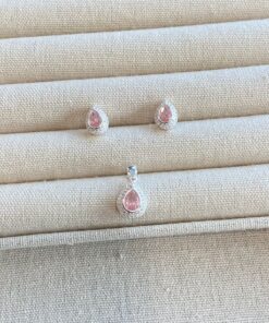 B3-87 conjunto gota Cravejado Importado  3,8g Lote 17