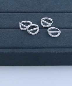 E3-29 Argola Cravejada Importada 2.16g Lote 18