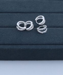 E3-30 Argola Cravejada Importada  1.9g Lote 18