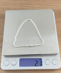 L1-10 Pulseira Lacraia D/C Diamantada 3 MM,  F260, Lote 6