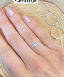 P2-26 ANEL CORAÇÃO ANI1332  0.6g LOTE 20