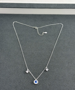 B6-49 COLAR CRAVEJADO IMPORTADO PRATA 925 Peso Aproximado 2,4g Lote 17