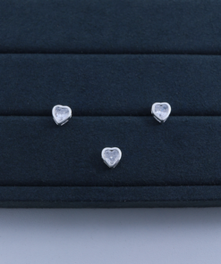 F2-88 Pingente Coração Galeria PII1397 Cristal  0.6g Lote 19