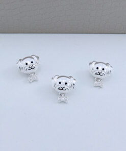 D5-87 Berloque Cachorro Coleção Pandora Importado Peso Aproximado 1,9g Lote 18