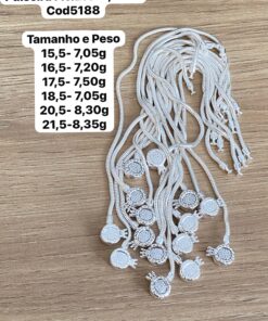 PULSEIRA FLEXIVEL 2,4MM L12 COROA CRAVEJADA