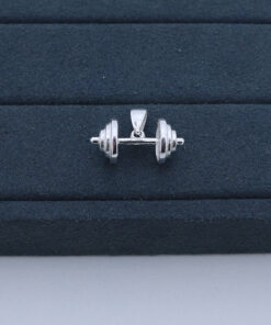 M4-8 Pingente masculino Halteres  TAM 2.2cm  3.9g  Lote 2