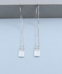 G1-59 Escapulário veneziana V15 70cm Placa P.  3,8 gramas Lote 15