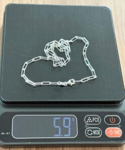 L2-55 Corrente Paper Clip Minimalista 40cm A F080 L5