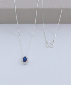 B5-49 Colar Gota Cravejado Peso Aproximado 1,85g Lote 17