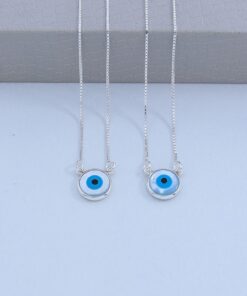 G1-38 Escapulário Olho Grego 60cm V15  3.6g Lote 15