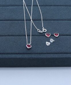 B6-55 Conjunto Cravação Inglesa Rosa Pink