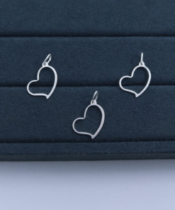 F1-25 Pingente Coração estamparia 0,30g Lote 20