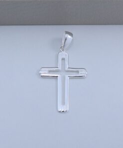 M5-25 Pingente Masculino Crucifixo TAM 4.6cm 2.7g Lote 2