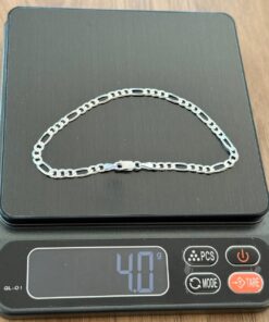 L4-6 Pulseira 3x1 Fígaro 4mm  N F100  Lote 1