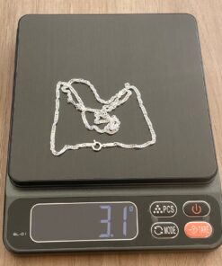 L1-60 Corrente Cingapura 2,2mm 45cm F035 Lote 5