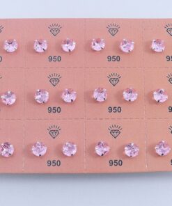 K5- BRINCO REDONDO 8MM ROSA MÍN. 6 UNID.