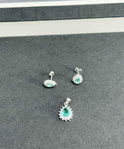 B6-8 Conjunto Cravejado Importado  3,25g Lote 17