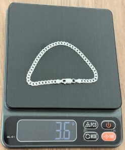 L4-39 Pulseira Grumet 3,8mm 18,5cm B F100 Lote 1