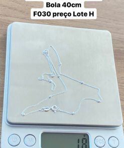 L1-16 CORRENTE GRUMET COM BOLA 40CM F030  LOTE 6