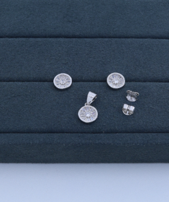 B4-47 CONJUNTO IMPORTADO COM RODIO 2,8g LOTE 17